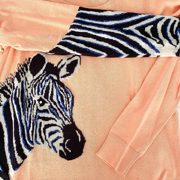 Anthropologie Zebra Sweater 